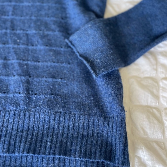 Saffron blue cashmere sweater - Picture 5 of 6